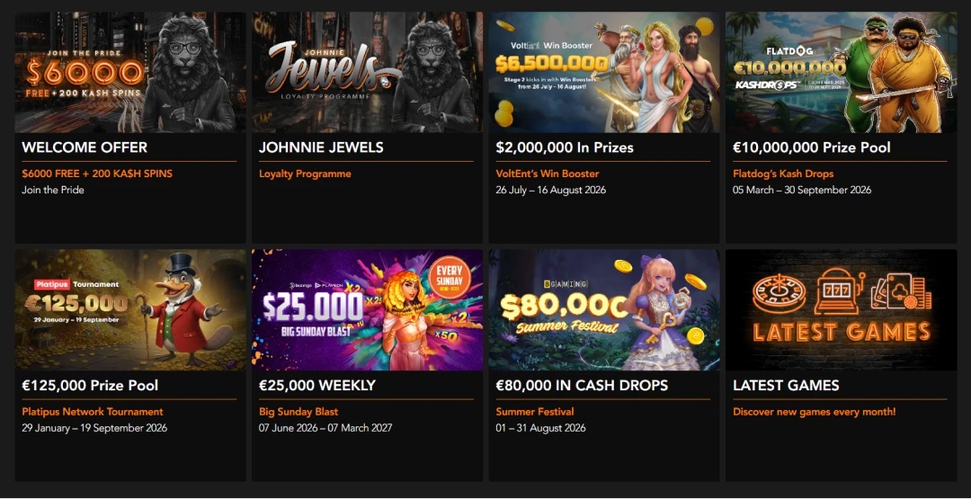 King Johnnie Bonuses